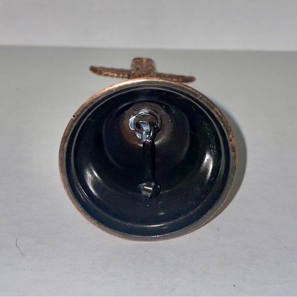 Vintage Century Canada Totem Pole Copper Collectible Bell 4.5” High Clear Ring - Picture 6 of 7